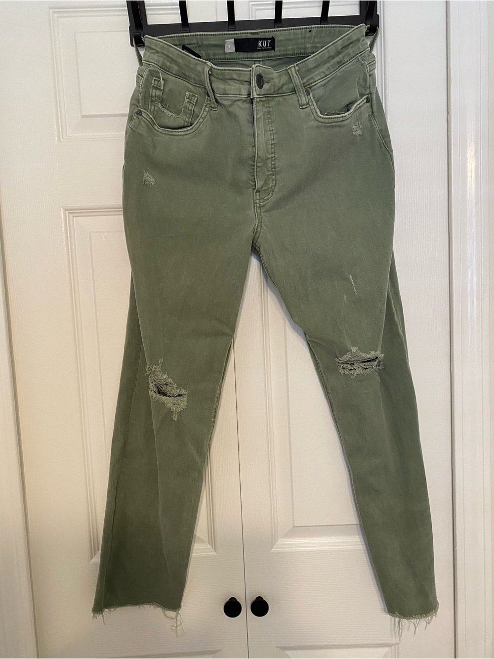 KUT Green High Rise - Mom Jeans